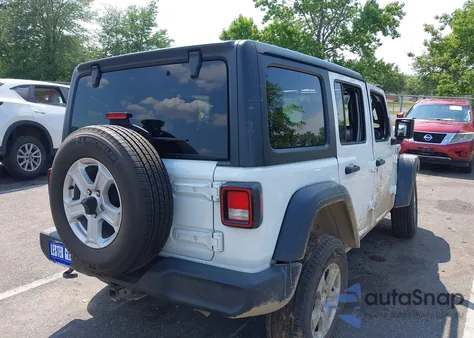 2020 Jeep Wrangler Unlimited Sport S 4X4 из США, поврежденный, VIN 1C4HJXDG6LW110066